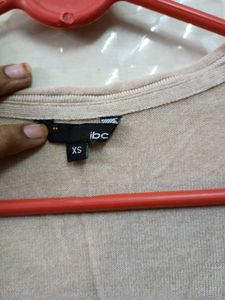 Beige Open Cardigan