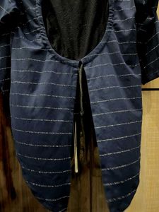 Blue Graphic Print Top