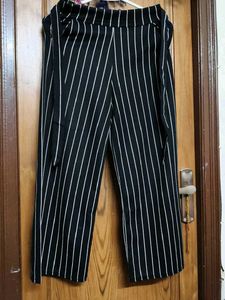 Striped Wide-Leg Pants
