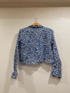 Crop Shirt With Rollon Sleeves