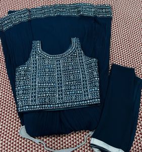 Crop Top skirt with Dupatta for women
