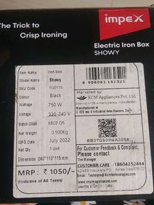 Electric Iron Box SHOWY