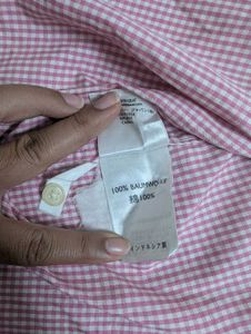 Eddie Bauer Pink Checkered Shirt