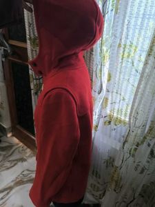 Red Hooded Duffle Coat