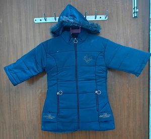 Girls Blue Padded Jacket