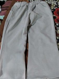 Grey Wide Leg Pants