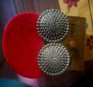 Silver Jhumka Earrings