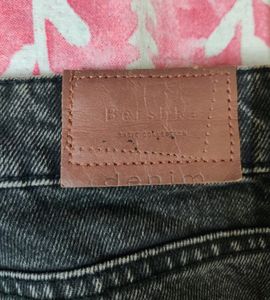 Bershka Mom Fit Charcoal Jeans