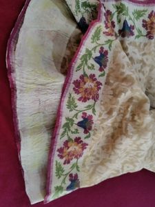 Party Wear Brasso Design Weaving On Net Saree