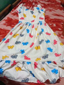 Cute Butterfly Print Dress