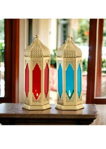 Moroccan  Hanging Lantern Tealight Candle Holder