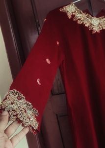 Maroon Kurti Set