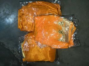 Yellow Embroidered Kraftan