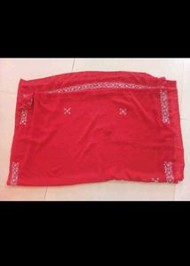Red Embroidered Saree