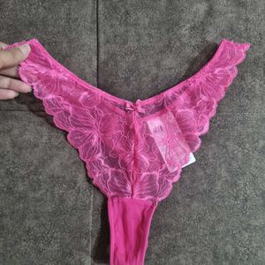 Pink Lace Briefs