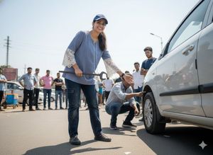 Premium Azure Bloom:Luxury at a Thrift Price!💸💎