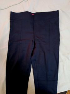 Navy Blue Slim Fit Pants