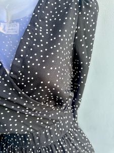 Chic Polka Dot Maxi Dress