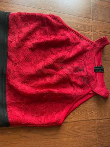 Red &amp; Black Bodycon Dress