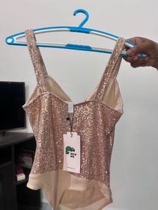 Sequin Bodysuit Top
