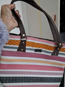 Striped Tote Bag