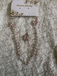 Elegant Layered Necklace And Mars Drip Lip Mist