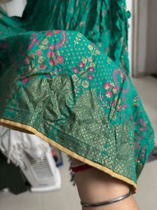 Green ethnic Kurta / dress with tassels