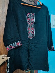 Trendy Black Short Kurti