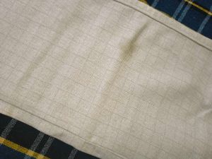 Cream Formal Trousers Straight Fit