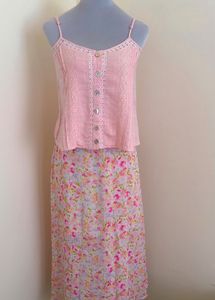 100% COTTON PINK CAMI