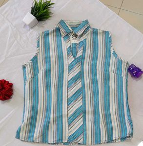 Striped Sleeveless Top