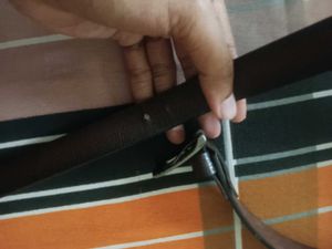 Textured Brownish Black Belt