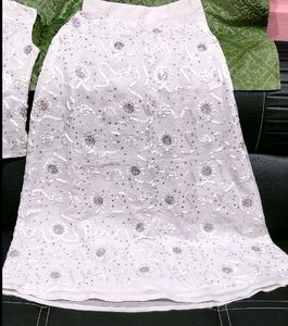 ✅🦋BEAUTIFUL WHITE LAHENGA CHOLI🦋✅