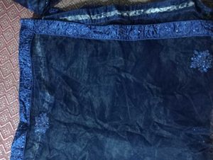 Navy Blue 🐠 Fish Cut Lehenga