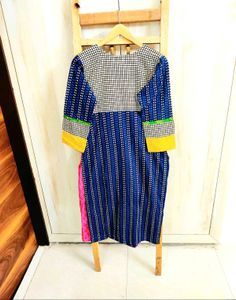 Multicolour Cotton Kurti Bust Size-34