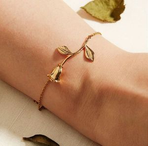 Gold Rose Bracelet