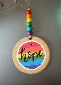 Yoga-Themed Painted Decorations