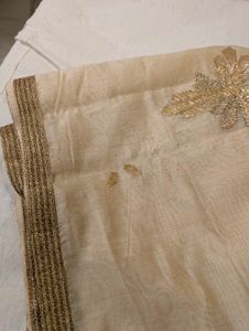 Golden Skirt And Dupatta Set With Gota Work
