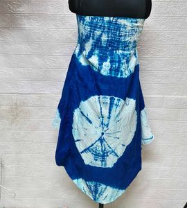 XL Size Dress Tie-Dye Sundress Plus Freebie Earing