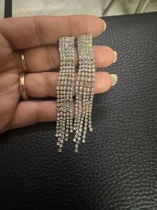 Sparkling Rhinestone Dangle Earrings