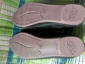 Black Flats with Silver Detail