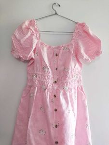 RIO Floral Dress with Puff Sleeves