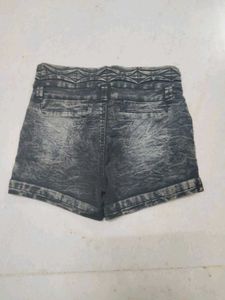 Denim High-Waisted Shorts