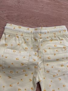 Boys Yellow Printed Shorts