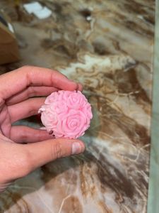 Pink Rose Candle Pack Of 2