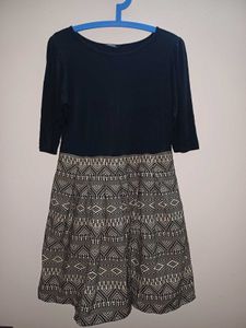 Black Printed Dress