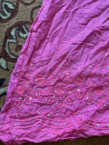 Pink Embellished Tunic Top