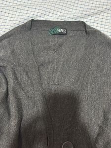 Elegant Gray Cardigan