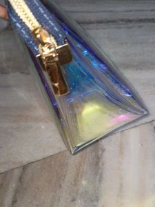Iridescent Clear Makeup Bag