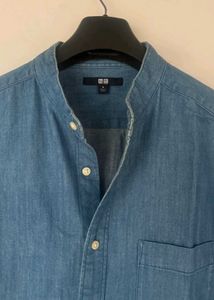 Uniqlo Denim Fabric Band Coller